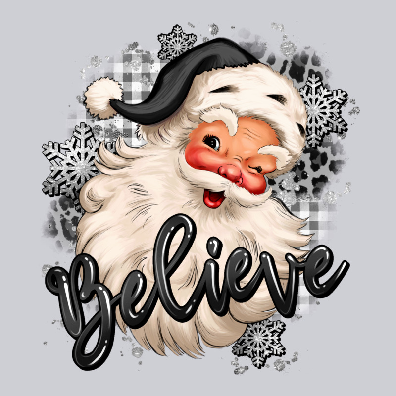 Believe Buffalo Plaid White Christmas Santa Claus Heavyweight Sweatshirt by MaliasSmallBusiness | Teevron