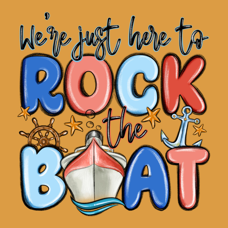 Were Just Here To Rock The Boat Urban Heavy Tee by MaliasSmallBusiness | Teevron