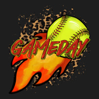 Softball Game Day Leopard Fire And Ball Heavyweight Hoodie | Teevron