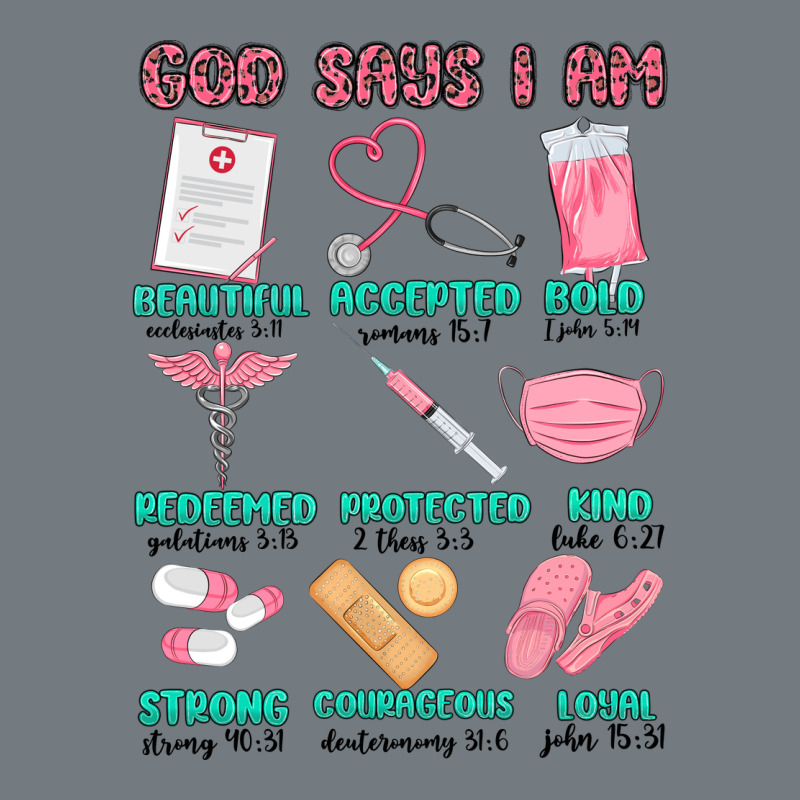God Says I Am Nurse Heavyweight Sweatshirt by MaliasSmallBusiness | Teevron