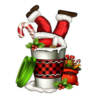 Santa Claus In A Coffee Cup Ladies Tee | Teevron