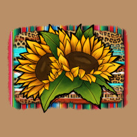 Sunflower With Serape Background Vintage Hoodie | Teevron