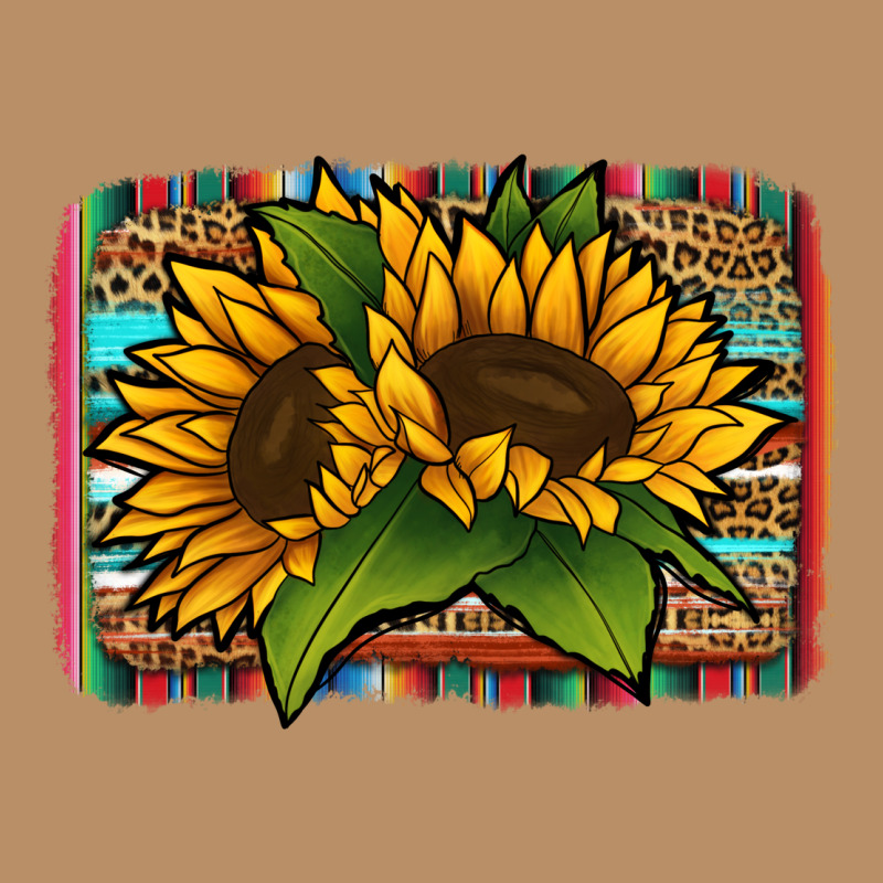 Sunflower With Serape Background Vintage Hoodie by Jasminsmagicworld | Teevron