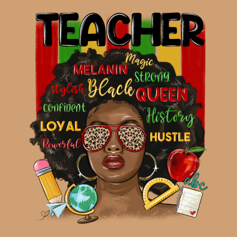 Black Woman Teacher Vintage Tee by MaliasSmallBusiness | Teevron