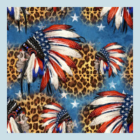 4th Of July Indian Headdress Seamless Pattern Ladies Tee | Teevron