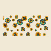 Sunflowers And Turquoise 16oz Libbey Glass Ladies Tee | Teevron