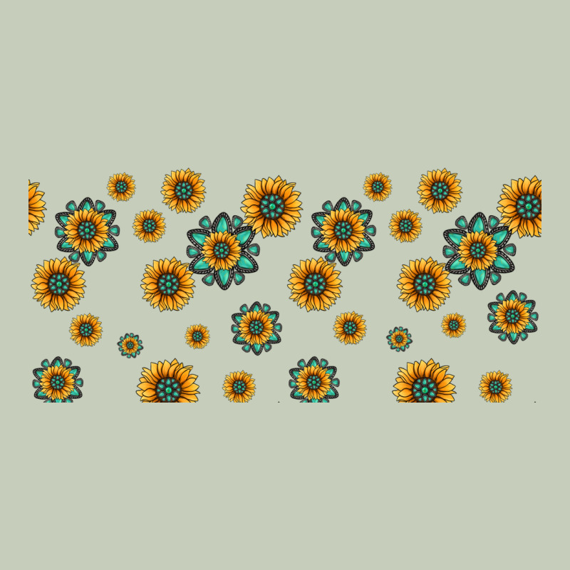 Sunflowers And Turquoise 16oz Libbey Glass Ladies Tee by HRA Design Shop | Teevron