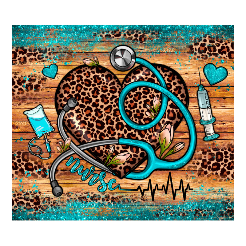 Nurse Leopard Heart Premium Tee by JahusDesignShop | Teevron