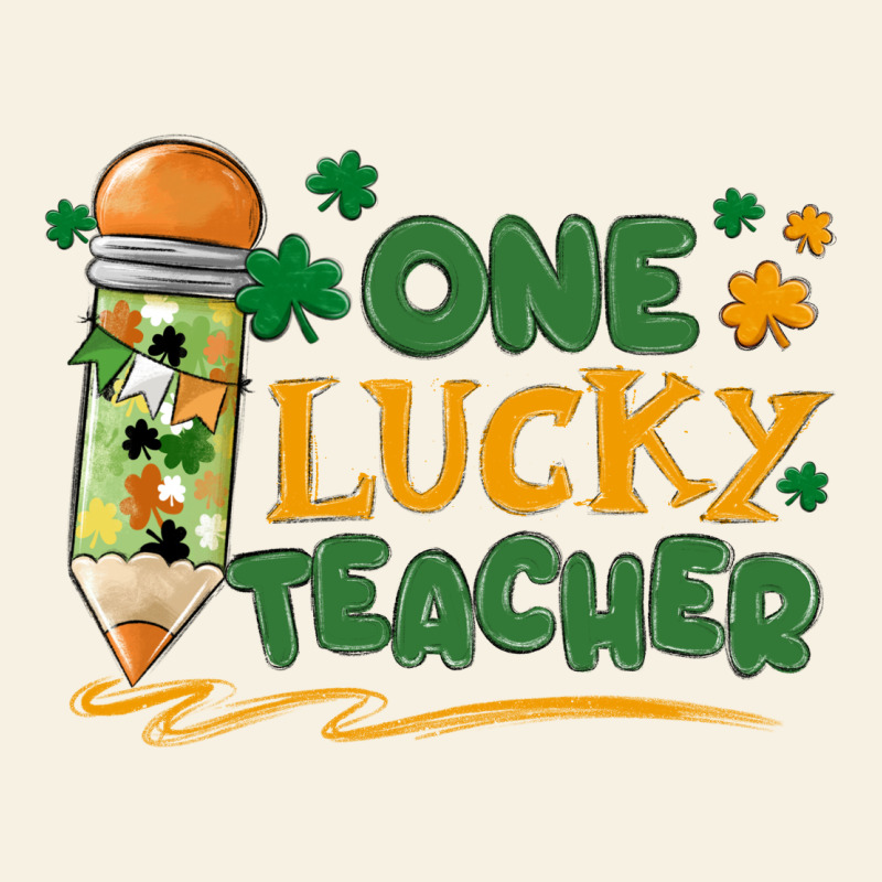 One Lucky Teacher Vintage Tee by MaliasSmallBusiness | Teevron