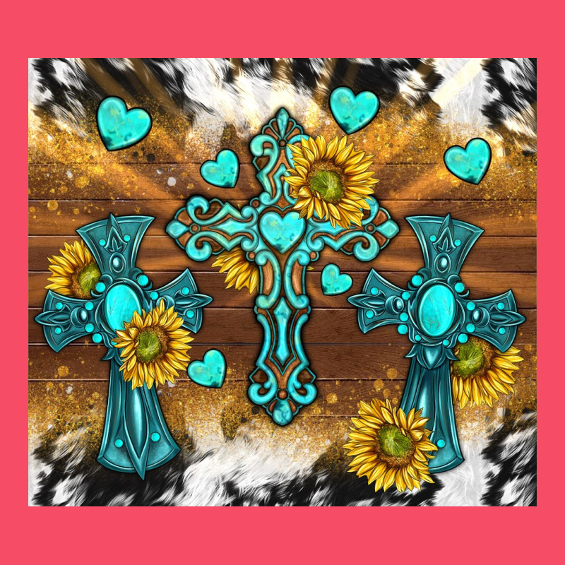 Western Crosses And Sunflowers Premium Sweatshirt by TumblerDesignByShophia | Teevron