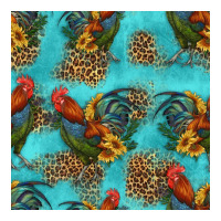 rooster and sunflowers seamless pattern | Teevron