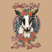 Just A Girl Who Loves Goats Vintage Hoodie | Teevron