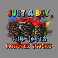 Just A Boy Who Loves Monster Trucks Vintage Tee | Teevron