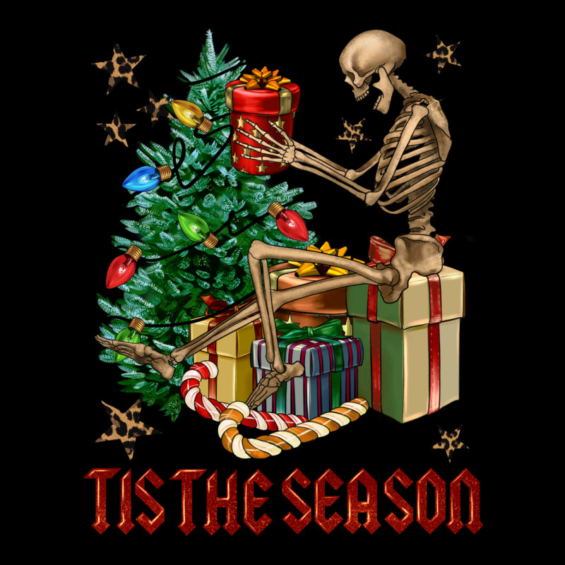 Skeleton Tis The Season Ladies Tee by FaDigitalArtStudio | Teevron