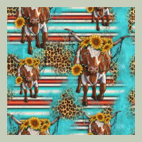 Longhorn Bull Seamless Pattern Ladies Tee | Teevron