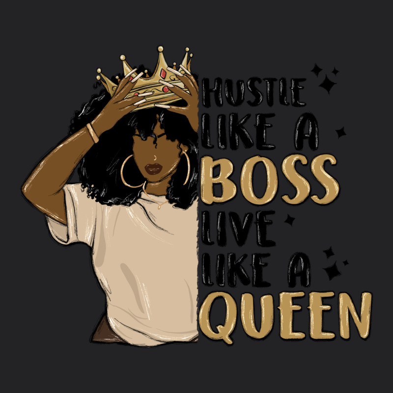 Hustle Like A Boss Live Like A Queen Vintage Tee by MaliasSmallBusiness | Teevron