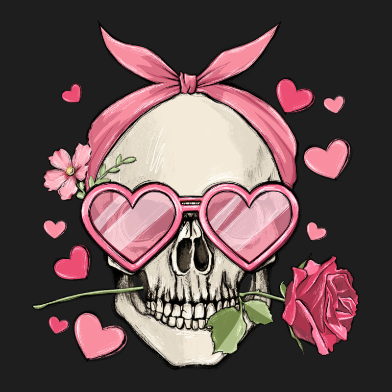 Valentine's Day Skull Classic Tee by MaliasSmallBusiness | Teevron