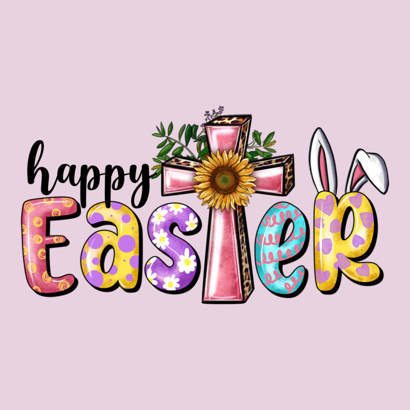 Happy Easter With Cross Ladies Tee by RanaPortraitStore | Teevron