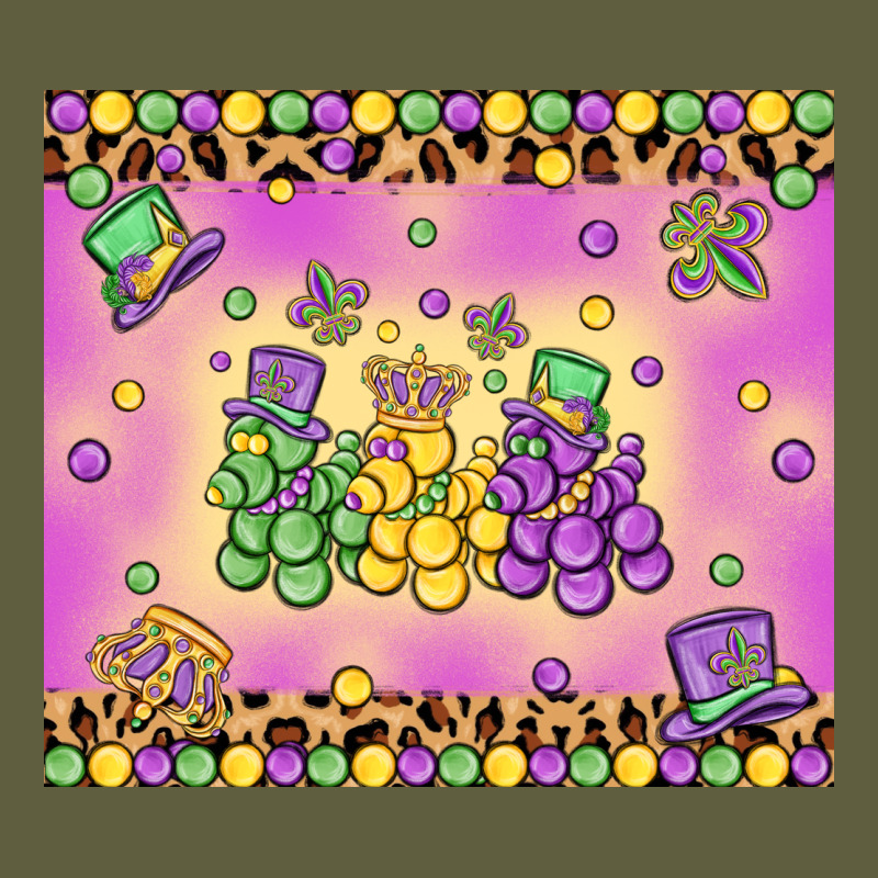 Mardi Gras Bead Dogs Vintage Tee by MaliasSmallBusiness | Teevron
