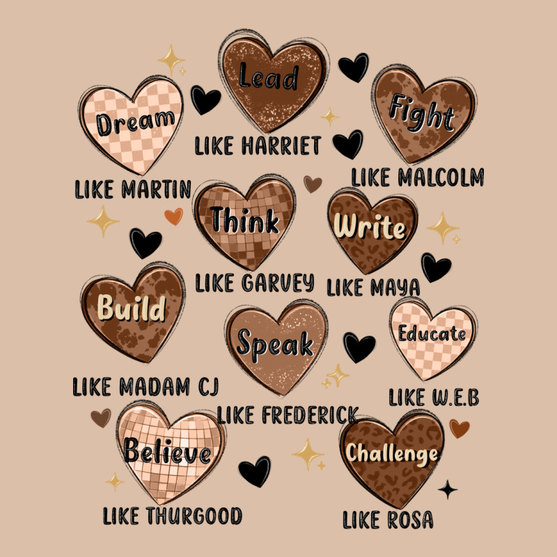 Black History Month Hearts Urban Heavy Tee by MaliasSmallBusiness | Teevron