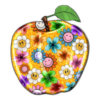 colorful flora apple teacher | Teevron