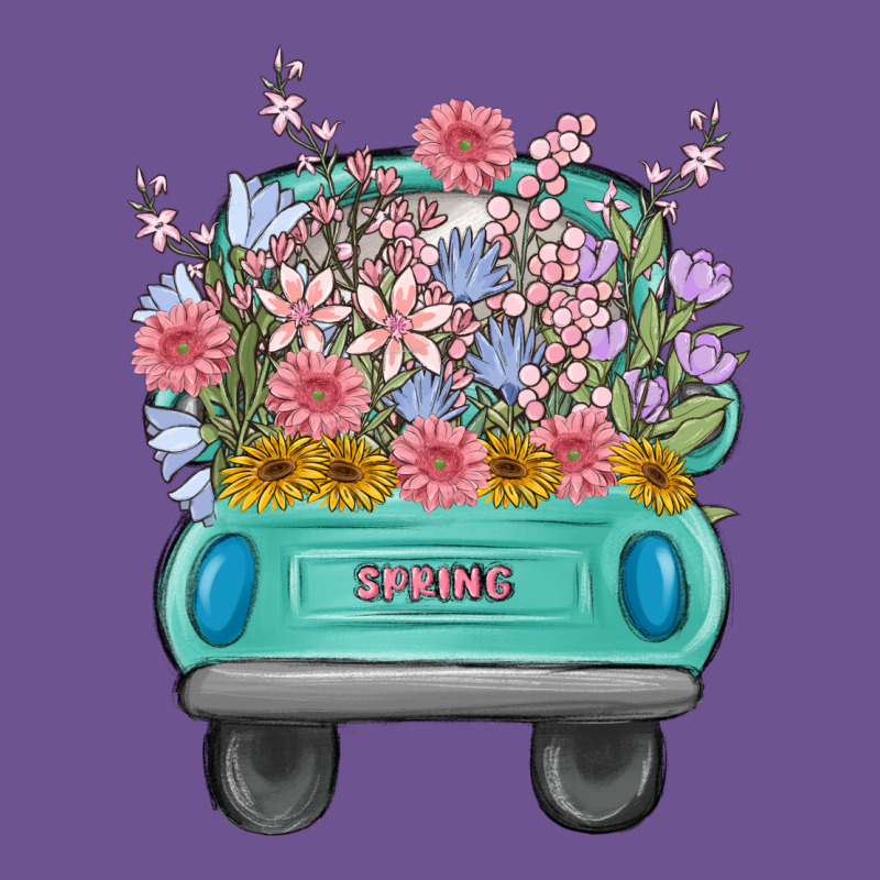 Truck With Flowers Malia Vintage Tee by MaliasSmallBusiness | Teevron