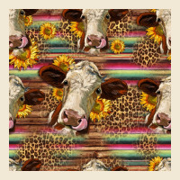 Western Hereford Cattle Seamless Pattern Ladies Tee | Teevron