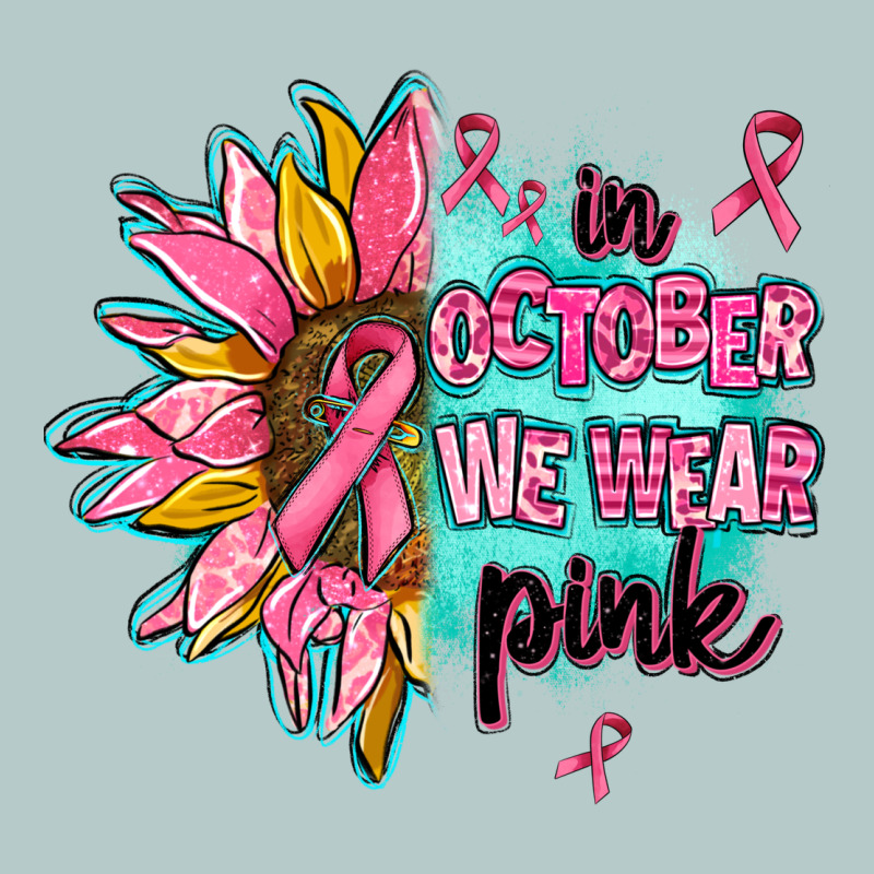 Sunflower In October We Wear Pink Heavy Core Tee by AdoDesignShop | Teevron