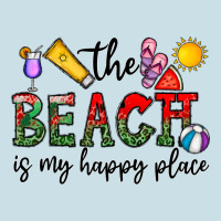 The Beach Is My Happy Place Ladies Tee | Teevron