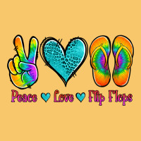 Peace Love Flips Flops Vintage Hoodie | Teevron