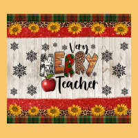 Very Merry Teacher Vintage Hoodie | Teevron