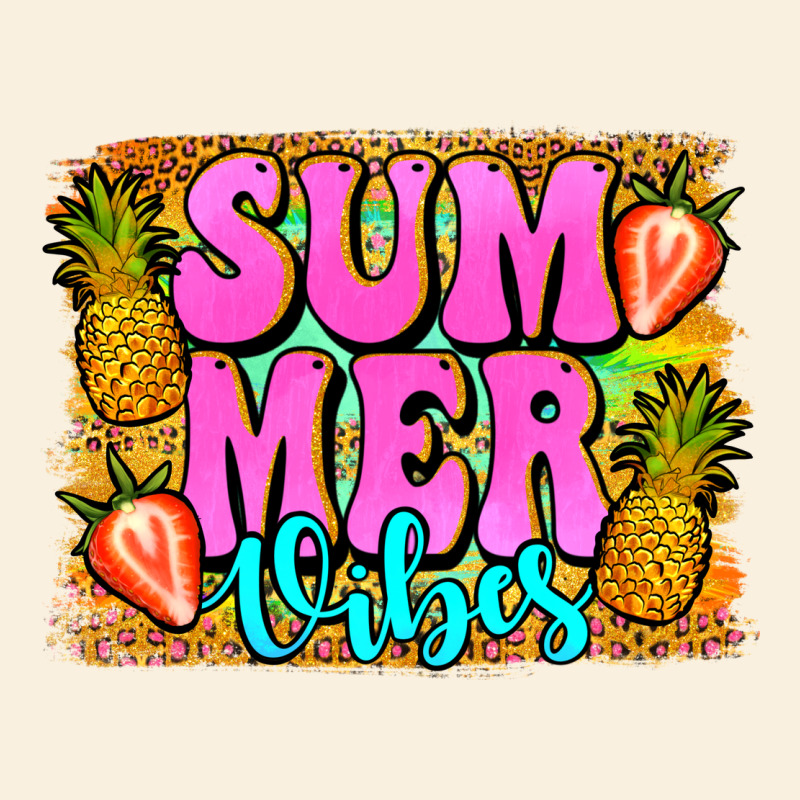 Summer Vibes Leopard Background Vintage Hoodie by Jasminsmagicworld | Teevron