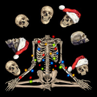 Christmas Human Skeleton And Skulls Ladies Tee | Teevron