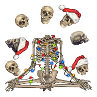 christmas human skeleton and skulls | Teevron