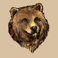 Grizzly Bear Head Heavyweight Hoodie | Teevron