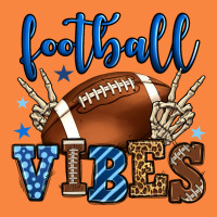 Football Vibes Blue And Grey Team Color Premium Sweatshirt | Teevron