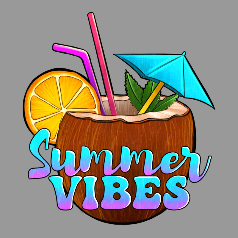 Summer Vibes Coconut Drink Vintage Hoodie by Jasminsmagicworld | Teevron