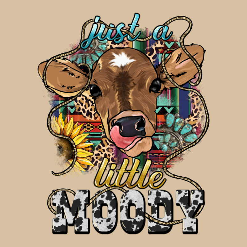 Just A Little Moody Baby Cow Heavyweight Hoodie by HowdyJamesFarm | Teevron