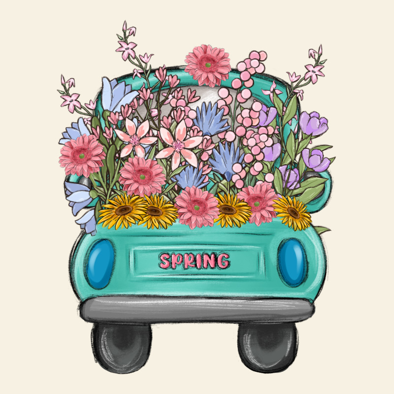 Truck With Flowers Vintage Tee by MaliasSmallBusiness | Teevron