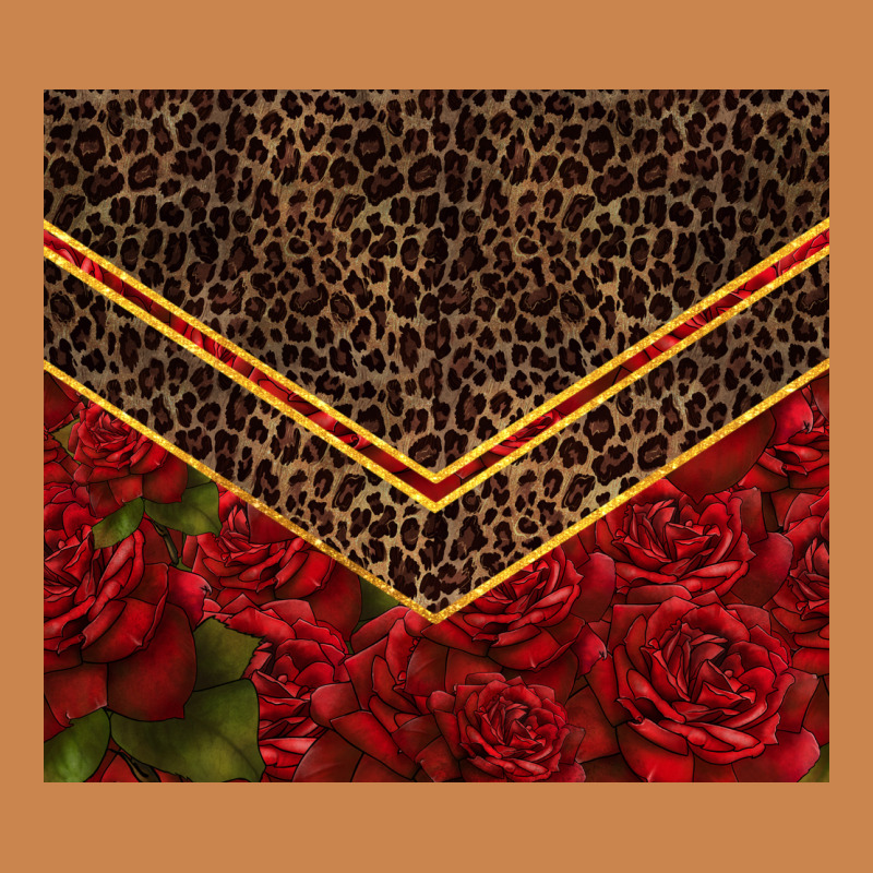 Red Roses With Leopard Heavyweight Hoodie by TumblerDesignByShophia | Teevron
