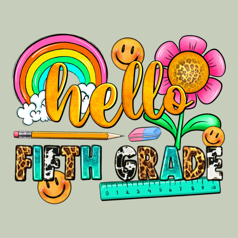 Hello Fifth Grade Long Sleeve Tee by NancyCooperArtShop | Teevron