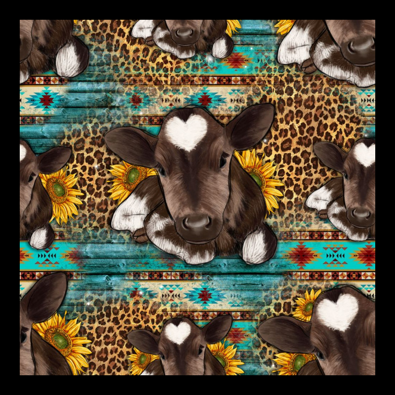 Western Baby Calf Seamless Pattern Ladies Tee by HRA Design Shop | Teevron