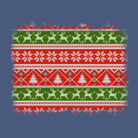 Knitted Christmas Reindeer Pine Tree Background Vintage Hoodie | Teevron