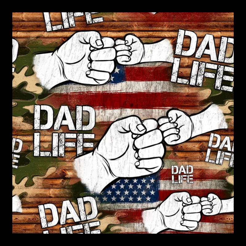 Dad Life Fist Bump Seamless Pattern Ladies Tee by HRA Design Shop | Teevron
