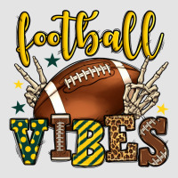 Football Vibes Yellow And Green Team Color Premium Sweatshirt | Teevron