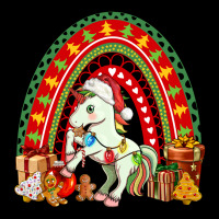 Christmas Unicorn Rainbow Ladies Tee | Teevron