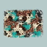 Turquoise Glitter Cowhide Background Heavy Core Tee | Teevron