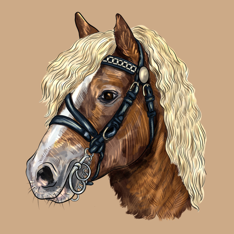 Haflinger Avelignese Horse Vintage Hoodie by LillyAllenDesigns | Teevron