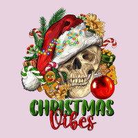 Christmas Vibes Human Skull Ladies Tee | Teevron