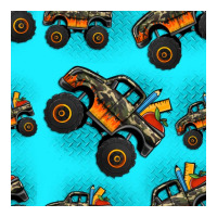 Monster Truck Pre Teen Seamless Pattern Ladies Tee | Teevron